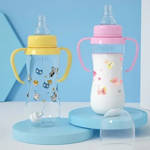 Botol Bayi Bayi Kanthi Bola Gravitasi Mark Mulut Botol Susu Bayi Bayi Kanthi Gagang Botol Minum Cangkir Minuman