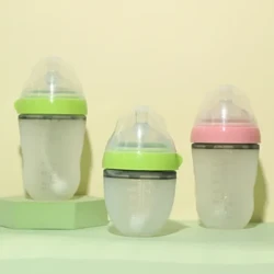 Botol Bayi Anti-kembung Anti-tetesan ASI Alami Botol Perasaan Nyata Peralatan makan anak, ramah lingkungan