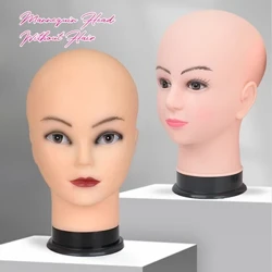 Wahine ʻApelika Mannequin Head me ka lauoho ʻole no ka hana ʻana i ka Wig Stand a me ka pāpale hōʻike Cosmetology Manikin Training Head