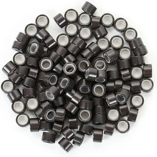 Modrwy Tiwb Micro Gyswllt Silicôn 500cc 5mm * 3mm * 3mm ar gyfer Estyniadau Gwallt Wig Gleiniau wedi'u leinio Offer Salon 5 lliw