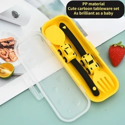 Meafaigaluega Pepe Sipuni tui Seti Tamaiti Ta'uga Ataata Design Cutlery Mo Tamaiti Mea'ai Laumafa Pepe A'oa'oga Fafaga