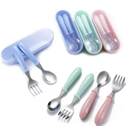 Cho Bé Bộ Đồ Ăn Trẻ Em Dụng Cụ Inox Cho Bé Chén Ăn Dao Kéo Hoạt Hình Trẻ Sơ Sinh Thực Phẩm Thìa Ăn Nĩa