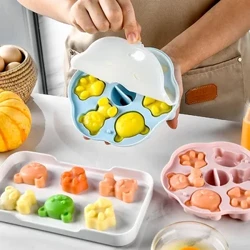Baby Cartoon Liewensmëttel Container Puppelcher Uebst Mammemëllech Stockage Box Frigo Crisper Baby Iessen Container Stockage Formel Spender