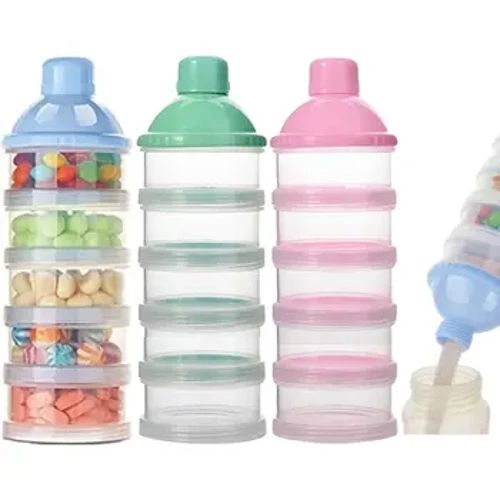 4 Izgara Taşınabilir Süt Toz Kutusu Konteyner Toddle Bebek Atıştırmalıkları Gıda Saklama Kutusu Formül Dispenser Süt Toz Şişeleri