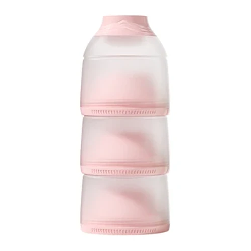 Oberni Pudełko na mleko w proszku Mini przenośne opakowanie podróżne Bpa Free o okrągłym kształcie dla chłopca i dziewczynki