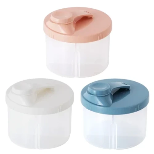 4 fack Barnmatsförvaringslåda Nyfödd mjölkpulverbehållare Formula Dispenser Bärbar Nyfödd babysaker Snackskoppar