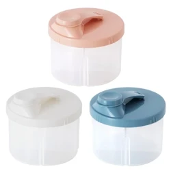 Scatola per alimenti per bambini a 4 scomparti Contenitore per latte in polvere per neonati Dispenser per formule Portatile per snack per neonati Cose per snack