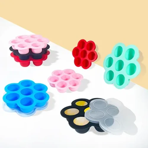 Siliconen Spenen Babyvoeding Vriezer Lade 7 Potten Opslag Container w Deksel BPA Gratis Babyvoeding Container Opslag Formule Dispenser