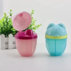 Bear Shape Mjölkpulver Förvaring Formula Dispenser Bärbar matbehållare med stor kapacitet Läcksäker bebismatningsbehållare