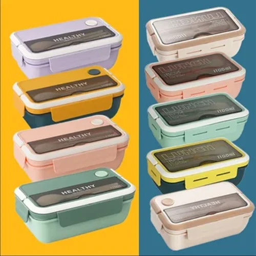 1100ML Baby Lunchbox kinderen Student Verzegelde Kast Fruitsalade Doos Magnetron Verwarmde Bento Box Opslag Snack doos