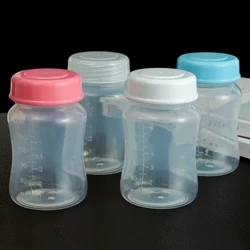 Sticlă de depozitare a laptelui matern de 180 ml, cu gât larg, congelator pentru alimente pentru nou-născuți, ceașcă proaspătă, biberon de depozitare a laptelui matern