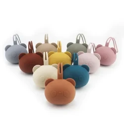 Paʻa Pacifier Pepe BPA Free Food Grade Silicone Infant Portable Soother Container Box Nipple Storage Box