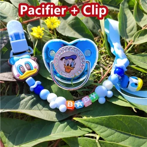 Luksuzni bling bling otroški pacifiers in posnetke Baby Pacifier Donald Duck & The Lion King otroški tuš darilni zobje brezplačno bpa chupeta de