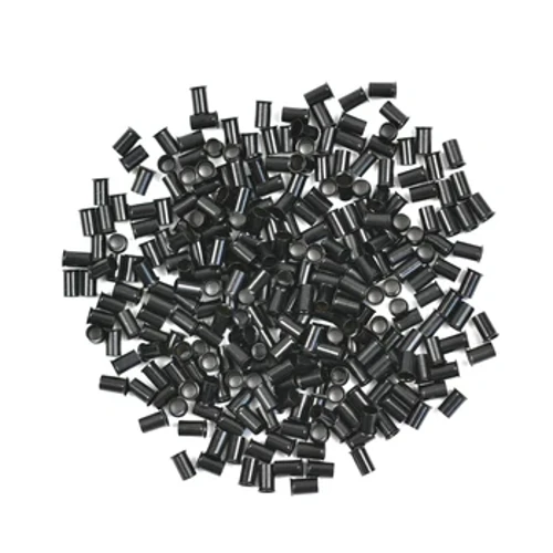 3.4mm 500pcs Euro Lock Flared Flaring Micro Kupfer Tube Rings Beads Links for I-Tip Hoer Extensions