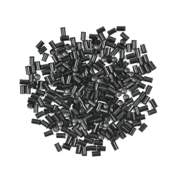 3.4mm 500pcs Euro Lock Flared Flaring Micro Kupfer Tube Rings Beads Links for I-Tip Hoer Extensions