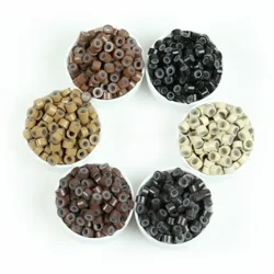 1000 piraso micro silicone link rings para sa feather hair extensions silicone beads hair extension tool