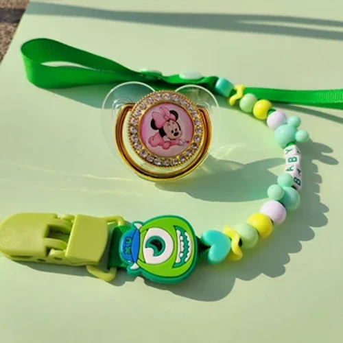 Thời Trang Disney Mike Wazowski Hoạt Hình Cho Em Bé Kẹp Núm Vú Kẹp New Kids Ngộ nghĩnh Miếng Dán Thứ Sản Phẩm Cho Ăn Bộ