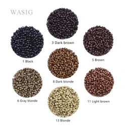500 Pcs 2.5 Mm Mikro Cincin untuk Ekstensi Rambut Manik-manik Tembaga/Tautan Tanpa Silikon 7 Warna Opsional Aksesoris Ekstensi Rambut