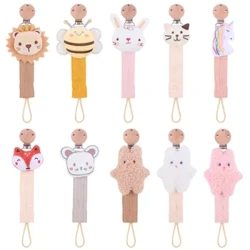 Kanner Handgemaach Cartoon Koteng Baby Pacifier Kette Ronn Beech Baby Dummy Holder Clip Fir Pfleeg Teether Chew Toy Infant Products
