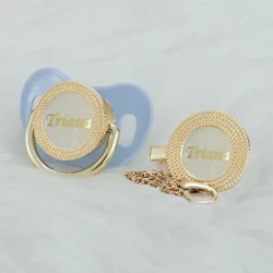 MIYOCAR chupeta personalizada com qualquer nome e prendedor de chupeta sem BPA chupeta de design exclusivo de luxo PPG2