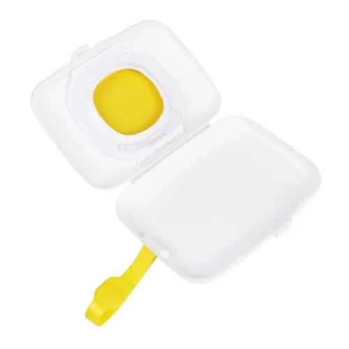 Caixa de lenços umedecidos para boca e mão do bebê, portátil, molhado, viagem, aquecedor, dispensador, reutilizável, caixa de tecido