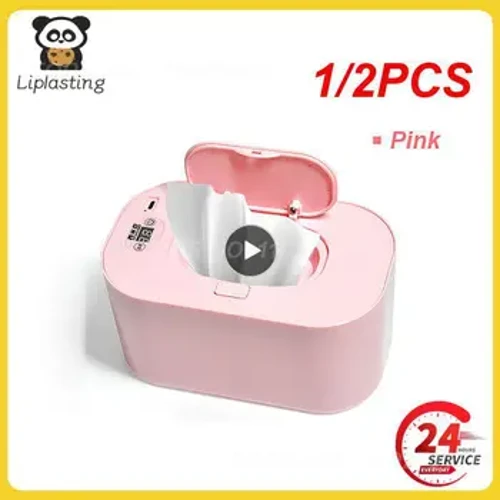 1/2PCS Hoʻomaʻamaʻa Pepe me ka Hōʻike Kikohoʻe Nui Hiki i nā Pepe Wet Wipes Warmer Dispenser USB Powered Adjustable Temperature