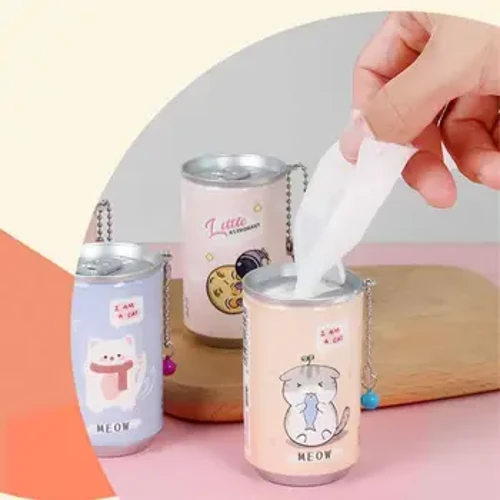 Vauvanpyyhkeet Mini kannettavat ja käytännölliset korkealaatuiset kestävät lemmikkipyyhkeet Puhdistuspyyhkeet Creative Cartoon kosteuspyyhkeet Säilykepyyhkeet