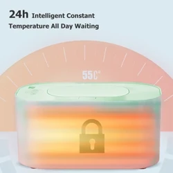 Θέρμανση μωρομάντηλων Baby Wet Wipes Dispenser Surround-Heating Baby Wipe Case Comfort and Safety Φορητό Wipe Warmer 3 Heat Levels