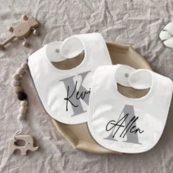 Yếm Yếm Cá Tính Yếm Tùy Chỉnh Ban Đầu Với Tên Bé Trai Cotton Trẻ Sơ Sinh Nước Bọt Khăn In Chữ Yếm Lễ Rửa Tội Cho Bé Quà Tặng