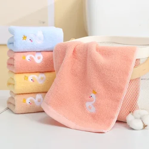 Toalha de bebê fofa de algodão macio, toalha de banho para crianças, pano de mão para alimentação, toalha de rosto para crianças e adultos, toalha de limpeza de banheiro 50x25cm