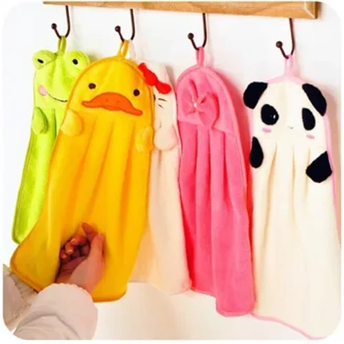 I-Baby Nursery Hand Towel Ithawula Lokugeza Ingane Encane I-Soft Plush Cartoon Isilwane Sula Ithawula Lokugeza Elilengayo Lezingane Ithawula
