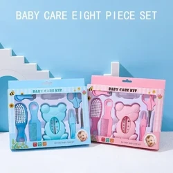 8pcs/set Trealamh Cúraim Leanbh Kit Sláinteachas Babaí Siosúr Ingne Clipper Uirlisí Cúraim Sláinte Leanaí Iniompartha le haghaidh Bronntanas do Lapadán