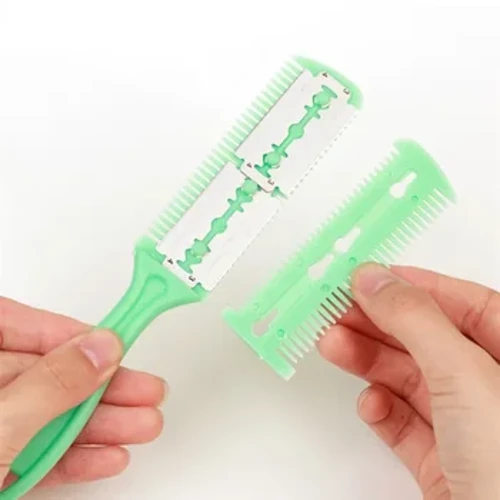 Children Baby Safe Hair Razor Comb Hair Cutting Comb Hair Brushes Barber Tool Paggupit ng Buhok Pag-aayos ng buhok para sa mga Lalaking Babae