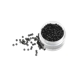 500 Stéck 3.0*2.0*2.0 mm Hoerringe fir Hoerverlängerungen Kupferperlen Linken Ouni Silikon 4 Faarwen Optional Hoer Accessoiren