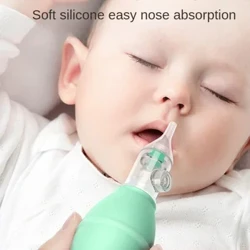 New Born silikona mazuļa drošības deguna tīrītājs vakuuma sūkšanas bērniem deguna aspirators Jauns mazuļa kopšanas diagnostikas rīks Vakuuma sūcējs