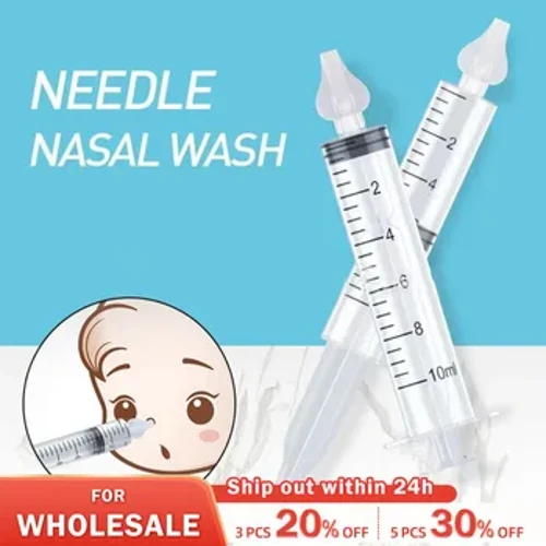 I-Baby Nose Cleaner 2Pcs Iwasha Inaliti Yezinaliti 10ML I-Infant Aspirator Aspirator