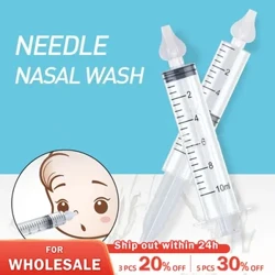 Çaga burun arassalaýjy 2Pc burun ýuwujy iňňe turba ýuwujy 10ML bäbek burun aspirator arassalaýjy şpris çaga seretmek gurallary