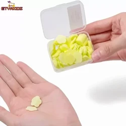 1 škatla za enkratno uporabo Petal Milo Papir Otroci Potovanja Prenosne Milo Tablete Mini Outdoor Baby Ročno Umivanje Milo Listi Dobave