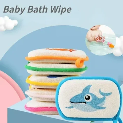 Dễ Thương Cho Bé Bọt Biển Tắm Trẻ Em Bé Trẻ Sơ Sinh Người Lớn Bàn Chải Cọ Rửa Sạch Khăn Mềm Inirritative Sữa Tắm Bọt Biển