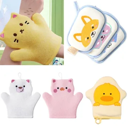 Ny babybadesvamp tegneserie skummende søde, komfortable badehandsker til børnebadehåndklæder Body Skin Cleaner Dead Skin Remover Tool