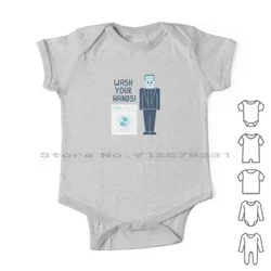 Wäschen Är Hänn Neigebuerene Baby Kleeder Rompers Kotteng Jumpsuits Quarantän Wäsch Hygiene Frankenstein Monster Seef Komesch Cute