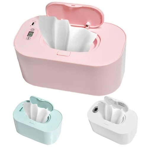Scaldasalviette per bambini Riscaldatore Dispenser di asciugamani bagnati Scatola riscaldante per tovaglioli Uso domestico/auto Mini scaldasalviette Custodia Salviette disinfettanti