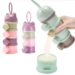 3 Pcs/4 Pcs Bayi Susu Formula Penyimpanan Bayi Balita Portabel Susu Bubuk Kotak Dispenser Wadah Makanan Anak-anak Penyimpanan Makanan Kotak Snack