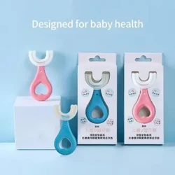 2pcs U-Form Kanner Zännbürk Baby Zänn Botzen Pinsel Instrument Kanner Oral Botzen Zännbürk Pinsel Tools