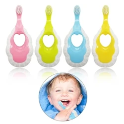 Yeni Varış Çocuklar Yumuşak Silikon Eğitim Diş Fırçası Bebek Çocuk Diş Ağız Bakımı Diş Fırçası Aracı Bebek Çocuk Diş Çıkarma Diş Kaşıyıcı