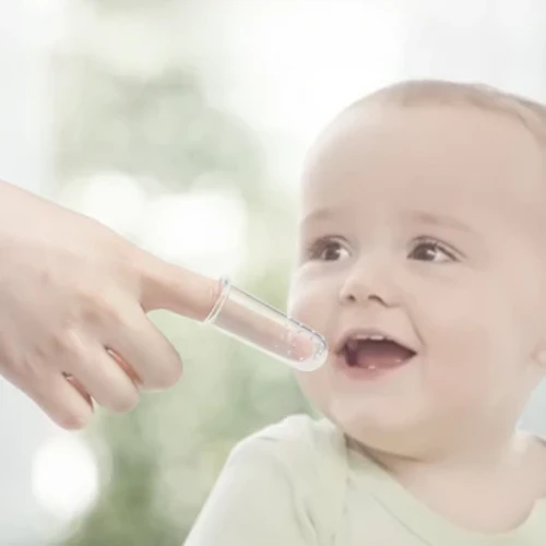 Bebek Diş Fırçası Parmak Kol Silikon Diş Fırçası Küçük Çocuk Silikon Yumuşak Bebek Diş Fırçası