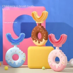 Cute U-Shape Baby Toothbrush Manual Ithuluzi Lezingane Lokuhlanza Ibhulashi Lamazinyo Izingane Ibhulashi Lezinyo Elithambile I-Silicone Cartoon Oral Brush