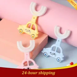 Trẻ Em Bàn Chải Đánh Răng Bàn Chải Đánh Răng Sáng Tạo Hình Chữ U Hình Xe Silicone Đánh Răng Cho Bé Hiện Vật Bàn Chải Đánh Răng Cho Bé