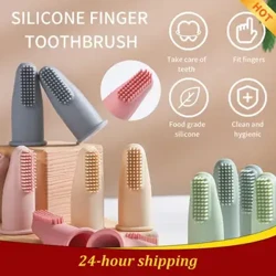 1 ~ 10 Chiếc Mềm Đầu Ngón Tay Bàn Chải Đánh Răng Silicone Ngón Tay Bàn Chải Đánh Răng Trẻ Sơ Sinh Vệ Sinh Răng Miệng Răng Rụng Lá Bàn Chải Đánh Răng Đồ Cho Bé