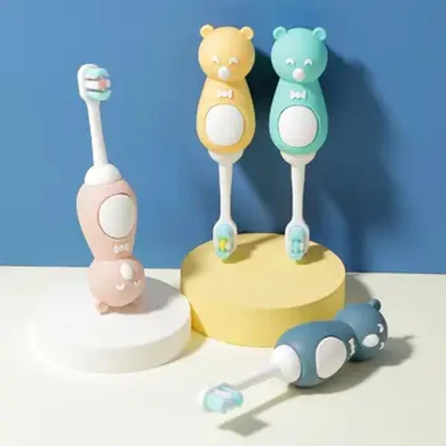 1 Bàn Chải Đánh Răng Trẻ Em 360 ° Tay Cầm Bàn Chải Đánh Răng Trẻ Em Để Chăm Sóc Sức Khỏe Răng Miệng Lông Mềm Du Lịch Di Động Bàn Chải Đánh Răng Cho Bé Kid Vật Dụng